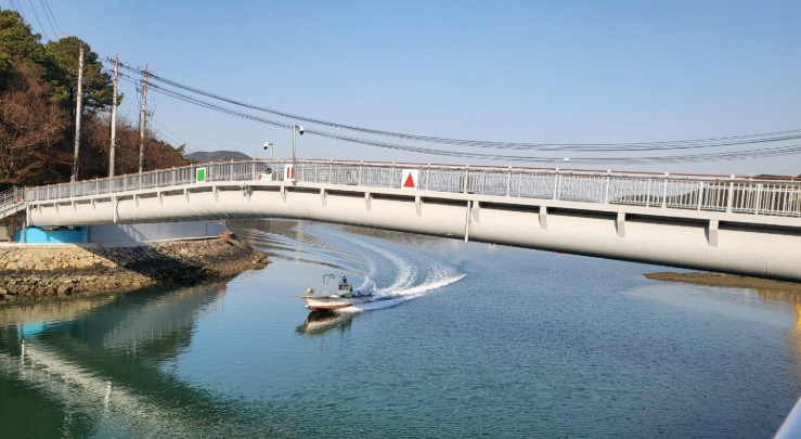 광양시, 태인보도교 설치공사 마무리 기사 이미지