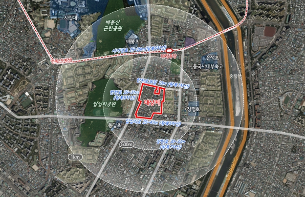 장안동 , 녹도 계획 품은 그린 커뮤니티 주거단지 조성 기사 이미지